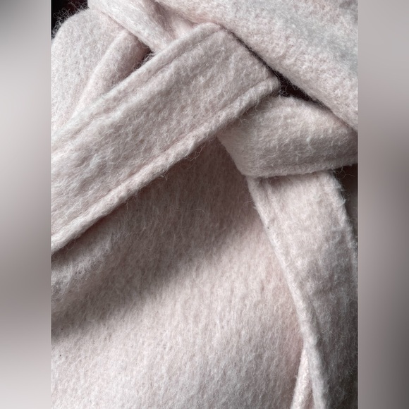 Kimchi Blue wool blend dusty pink wrap coat - Picture 7 of 10